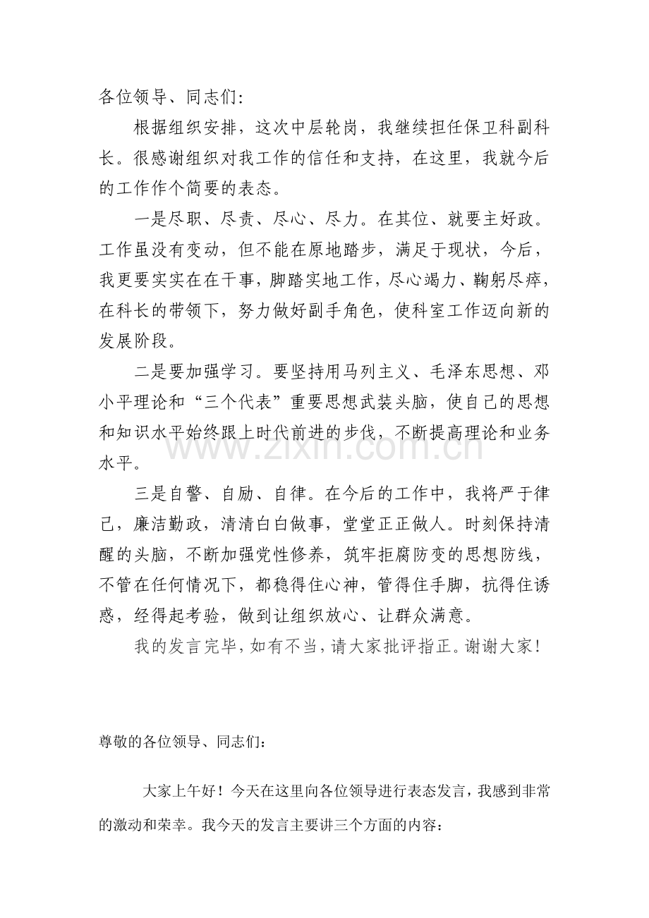副科表态发言集合.doc_第1页