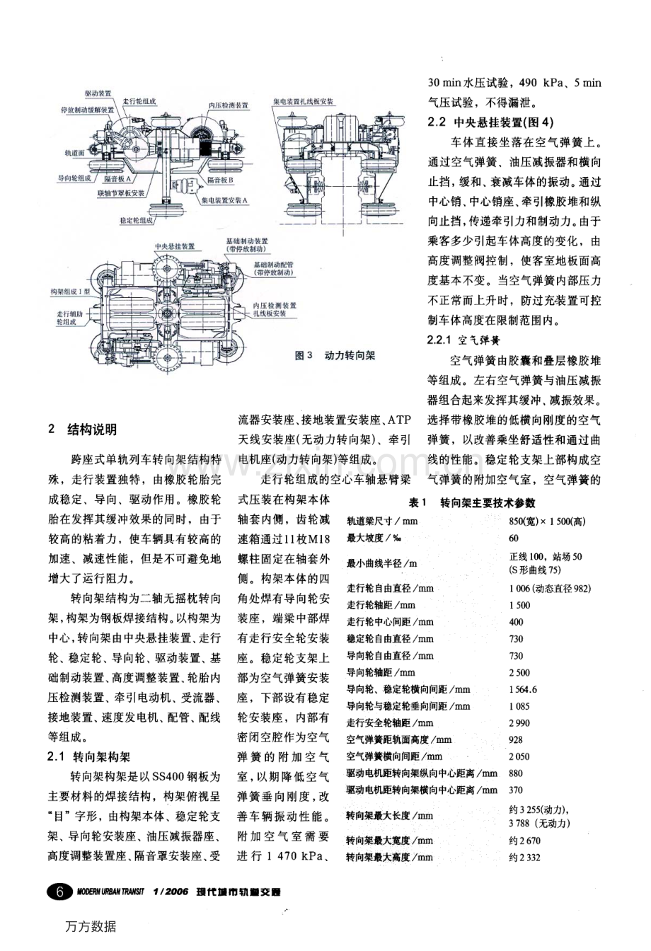 重庆跨座式单轨车辆转向架.pdf_第2页