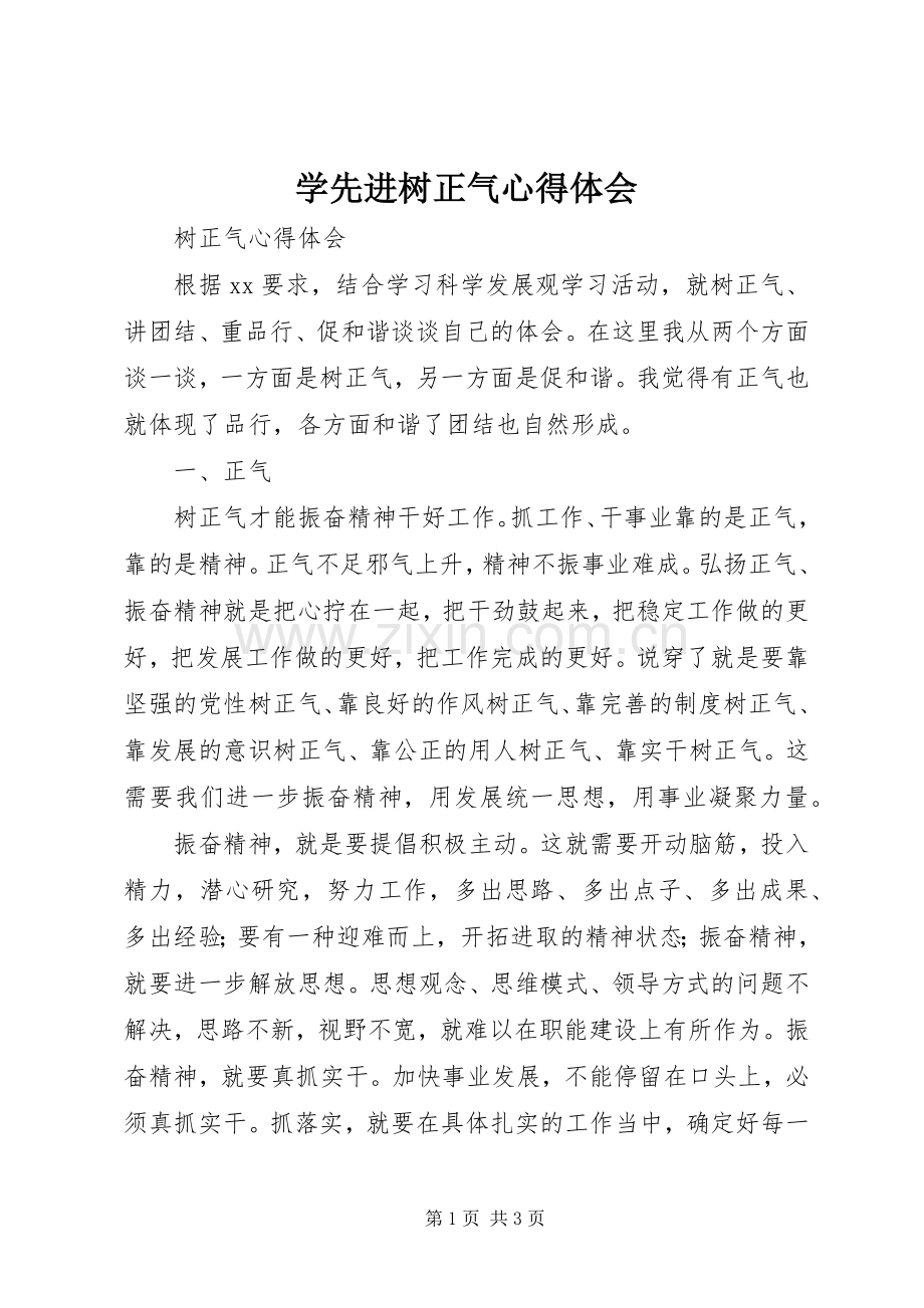 学先进树正气体会心得.docx_第1页