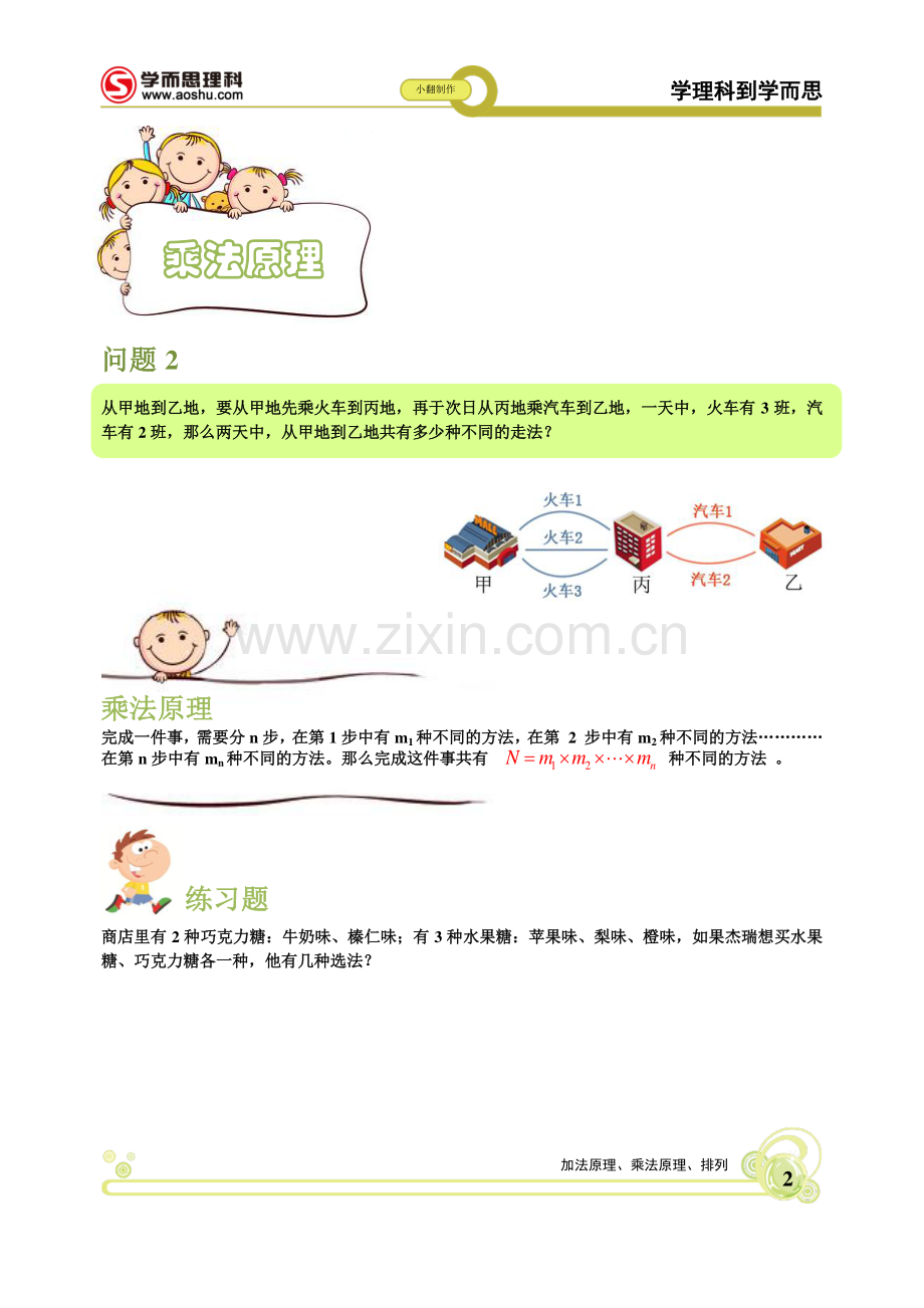 加乘原理与排列 小翻老师自编课件.pdf_第2页