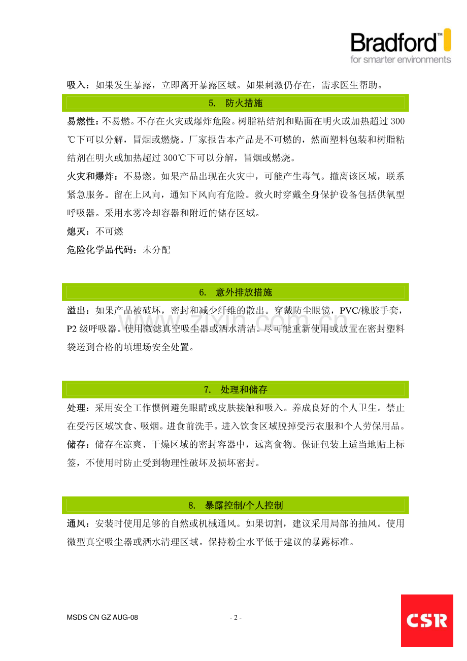 岩棉安全数据.pdf_第2页
