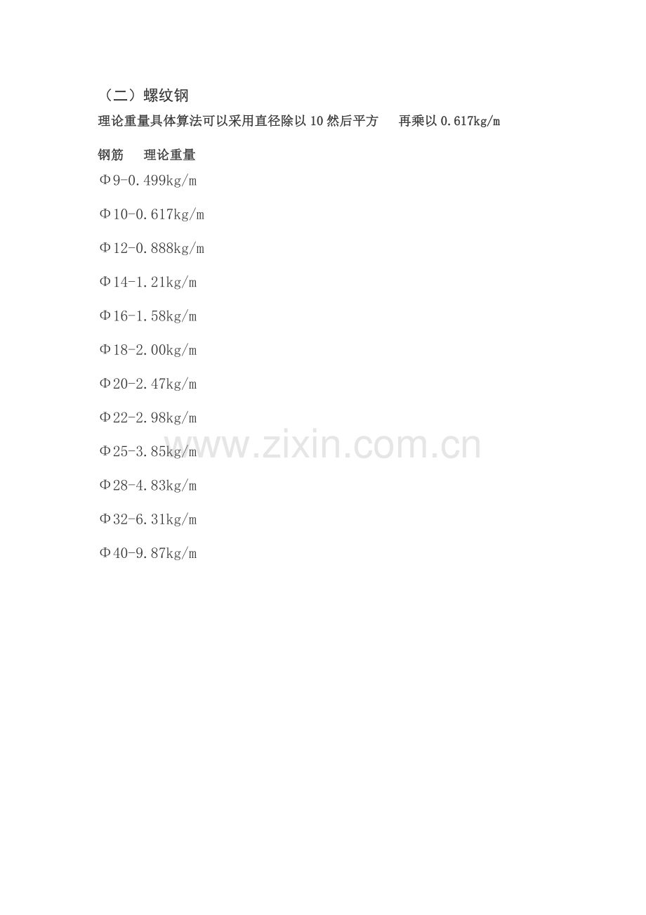 钢筋理论重量表(1).doc_第2页