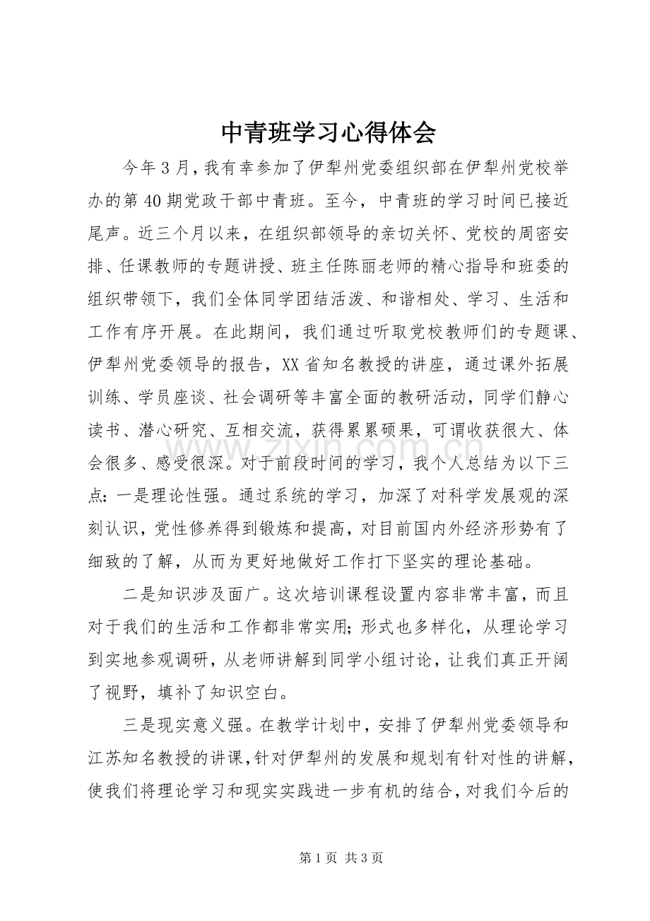中青班学习体会心得3.docx_第1页