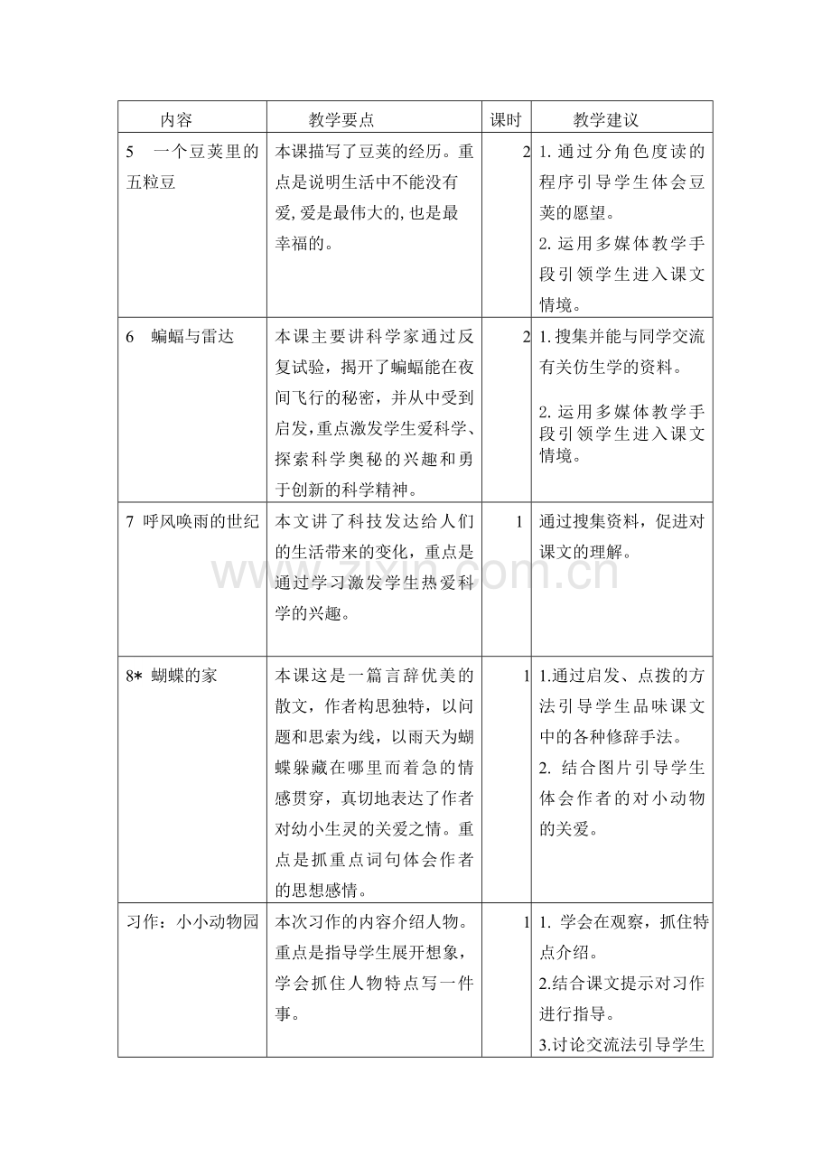 部编四年级语文上册第二单元教案.doc_第2页