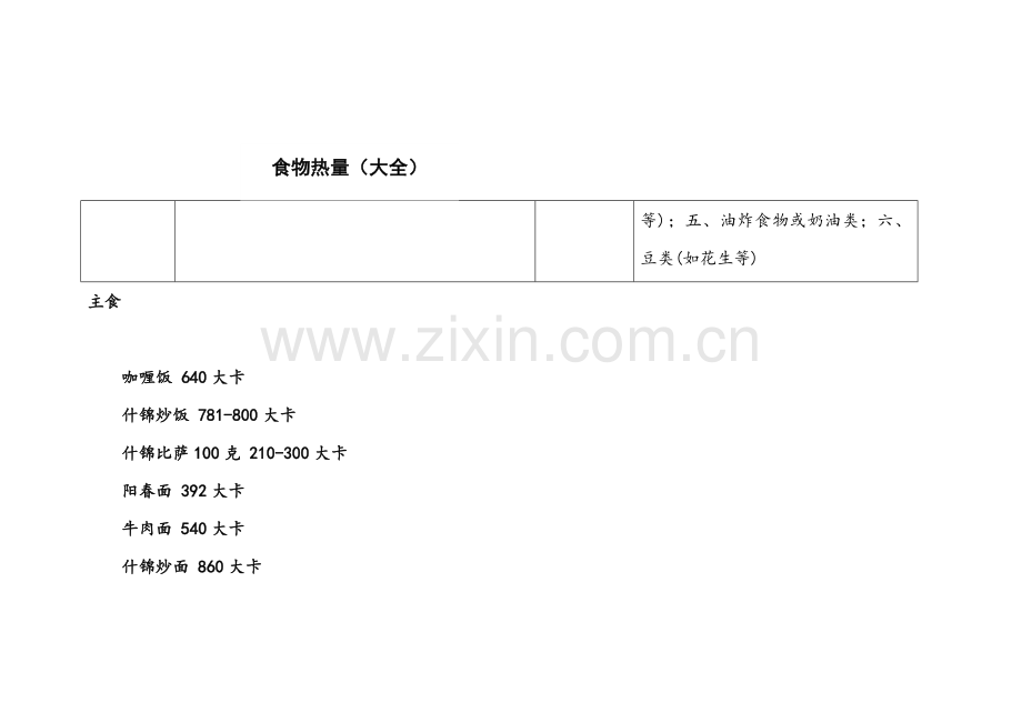 酸、碱性食物一览表及热量大的食物.doc_第2页