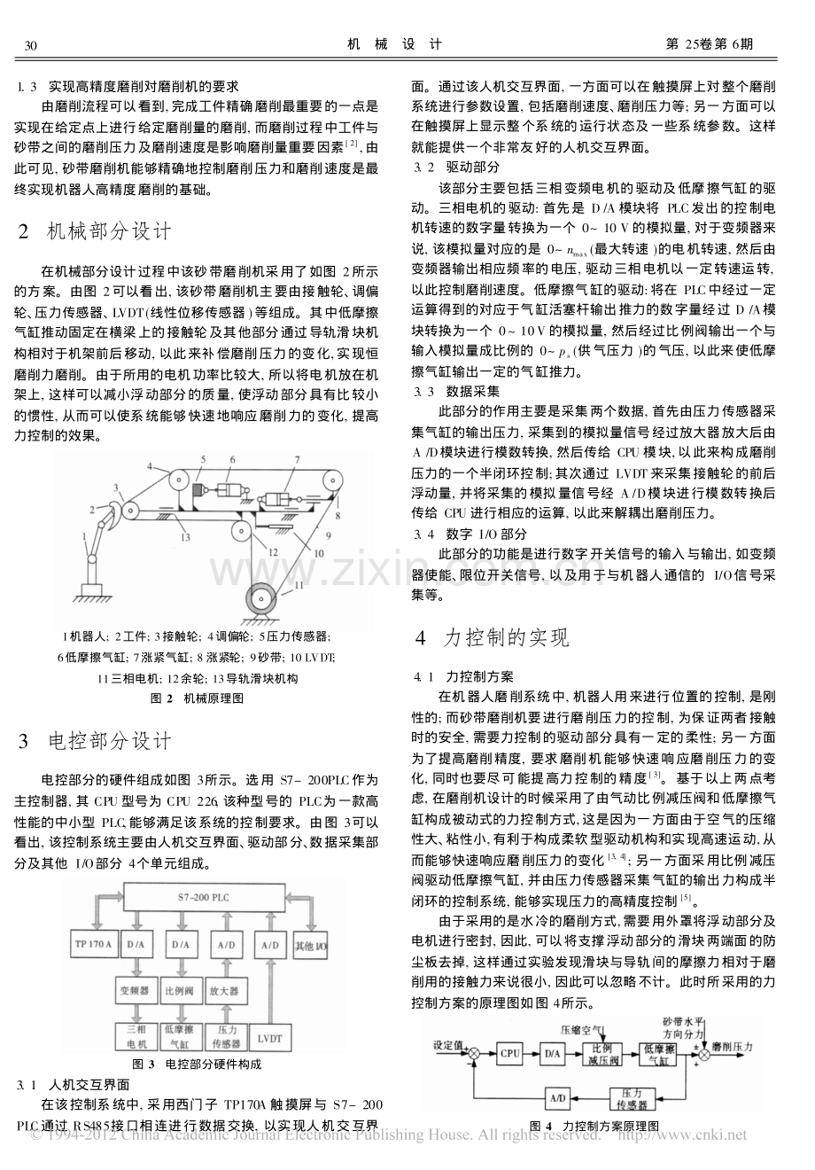 一维力控制机器人砂带磨削机设计_王留呆.pdf_第2页