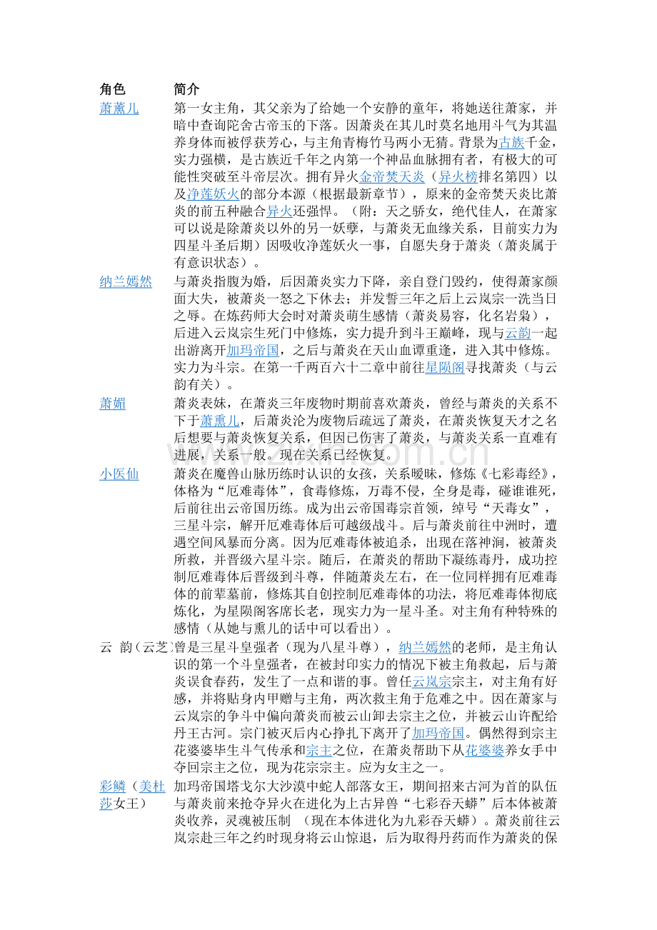 斗破苍穹主要人物.doc_第2页