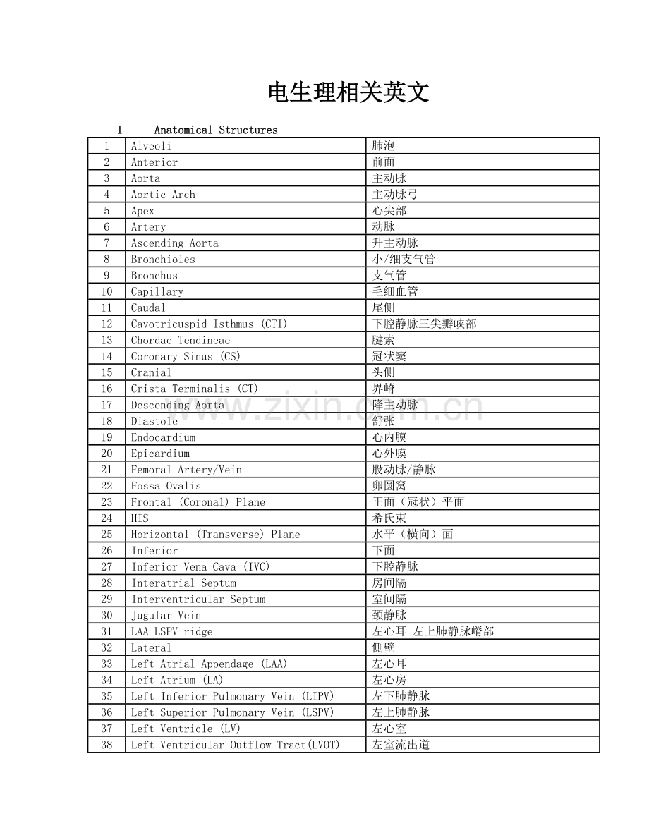 电生理相关英文单词.docx_第1页