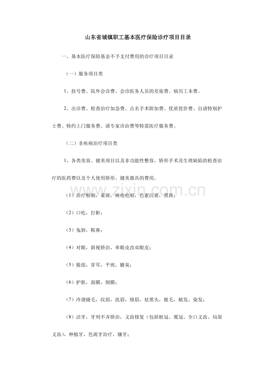 山东省医保目录.docx_第1页