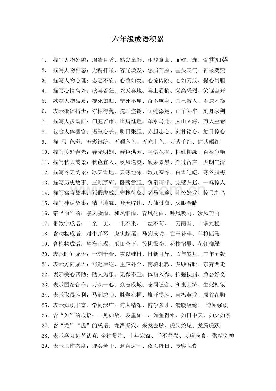 六年级成语积累.docx_第1页