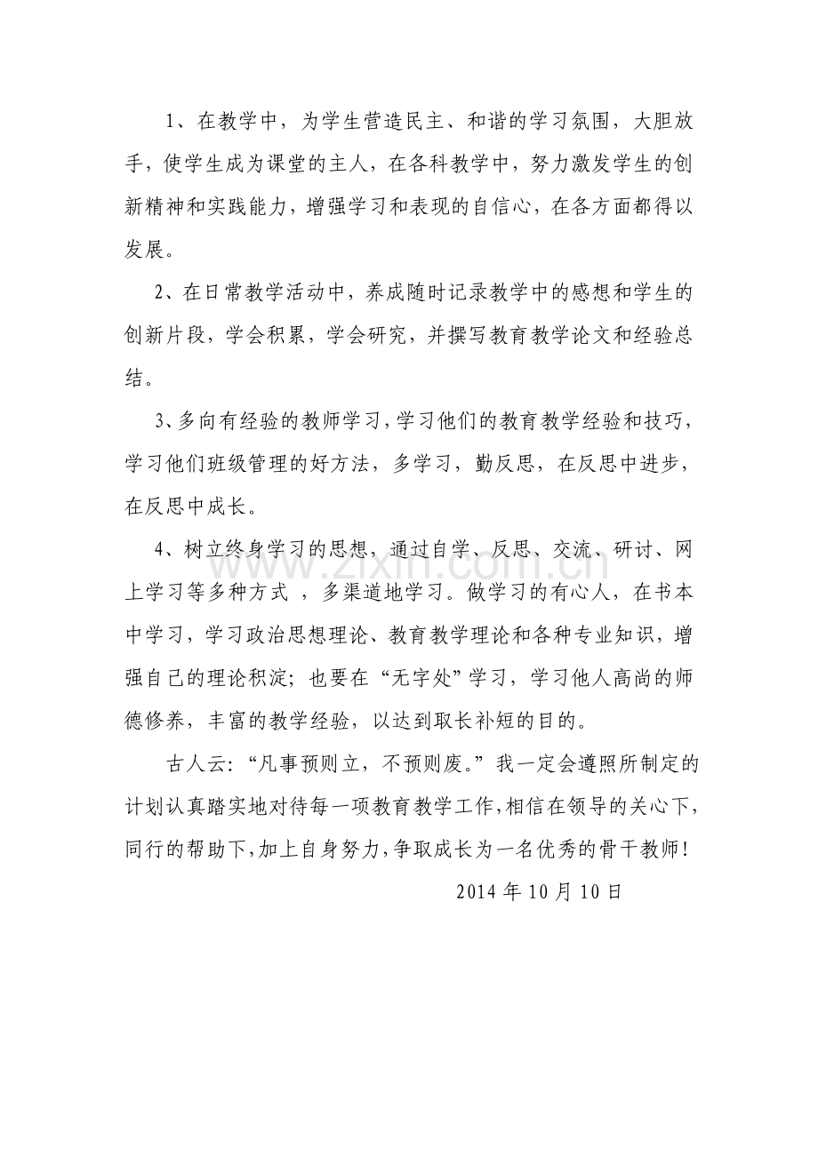 骨干教师成长规划（高艳玲）.doc_第2页
