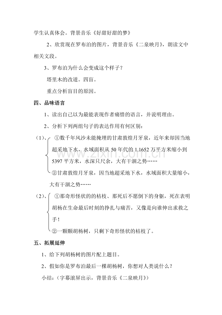 《罗布泊消逝的仙湖》教案.doc_第2页