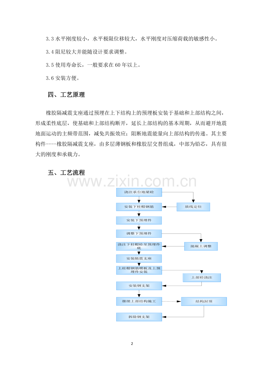 浅述橡胶隔减震支座施工工艺及质量控制.doc_第2页