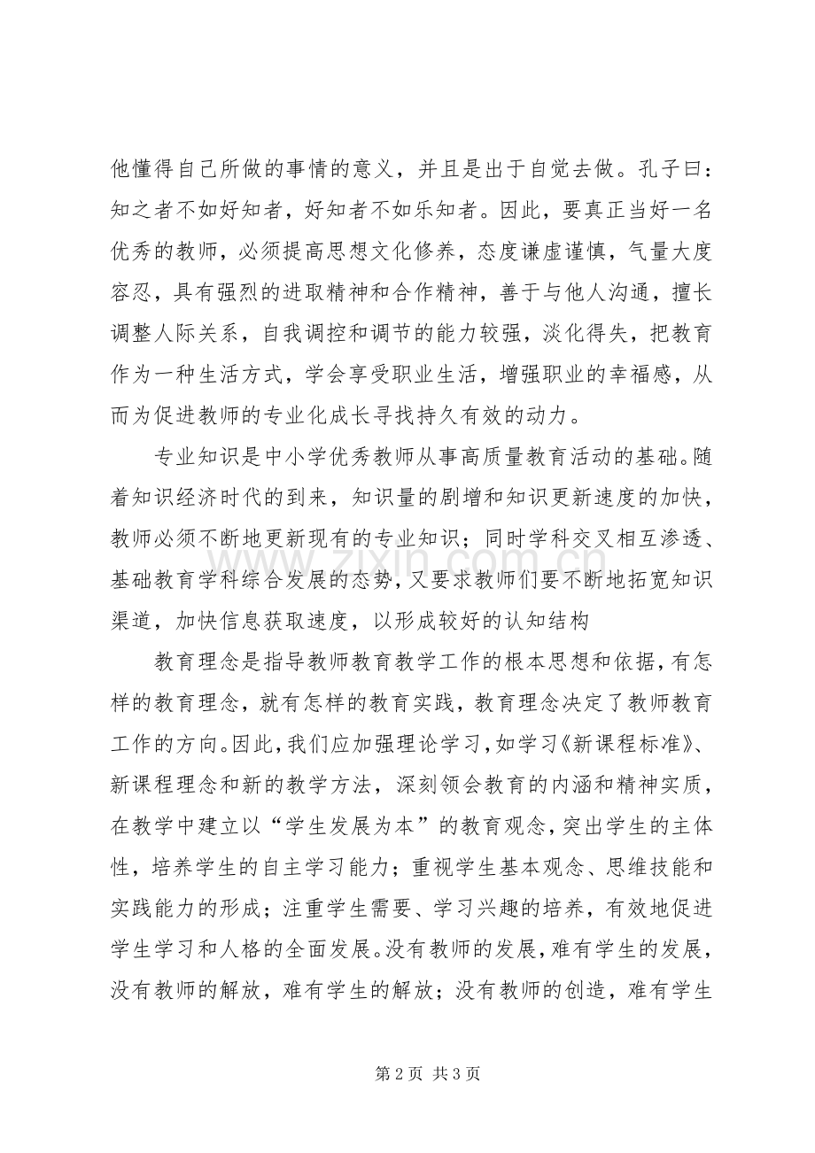 学习《教师专业化》体会心得.docx_第2页