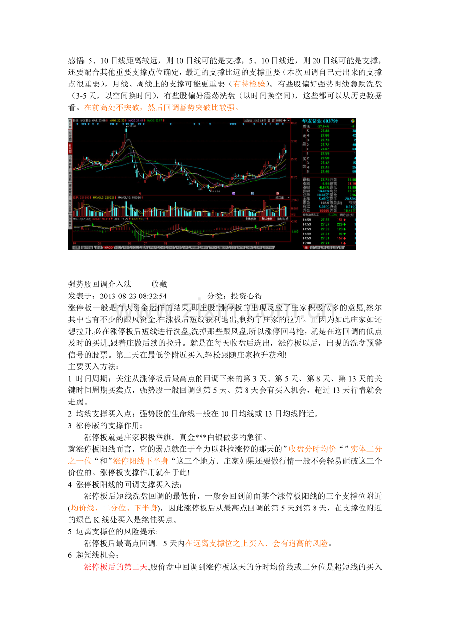 强势股回调的一些收集及感悟.doc_第1页
