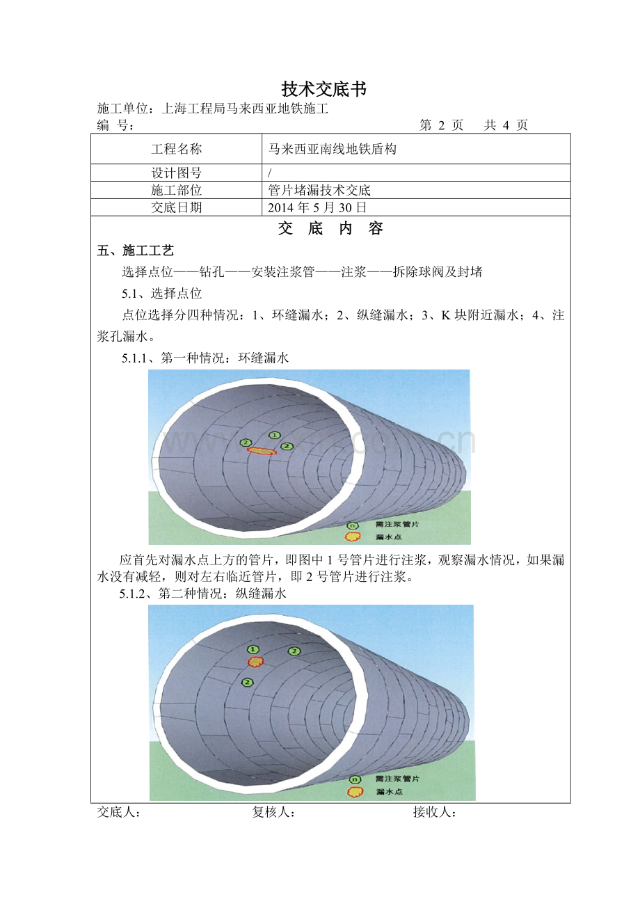 管片堵漏技术交底.doc_第2页