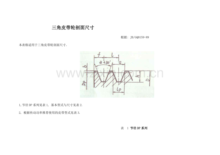三角皮带轮剖面尺寸[1].doc_第1页
