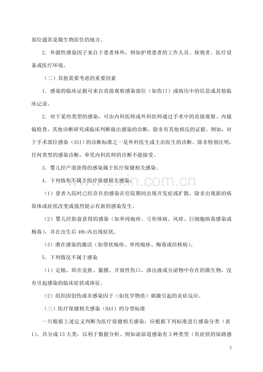 美国CDCNHSN医疗保健相关感染的监测定义和急性医疗机构感染的分型标准 2009版.doc_第2页