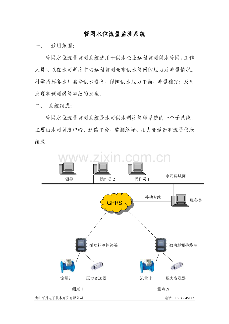管网水位流量监测系统.pdf_第1页