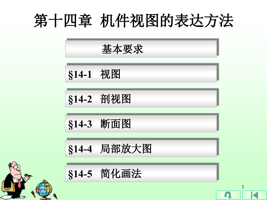 第十四章零件视图的表达方法.pps_第1页