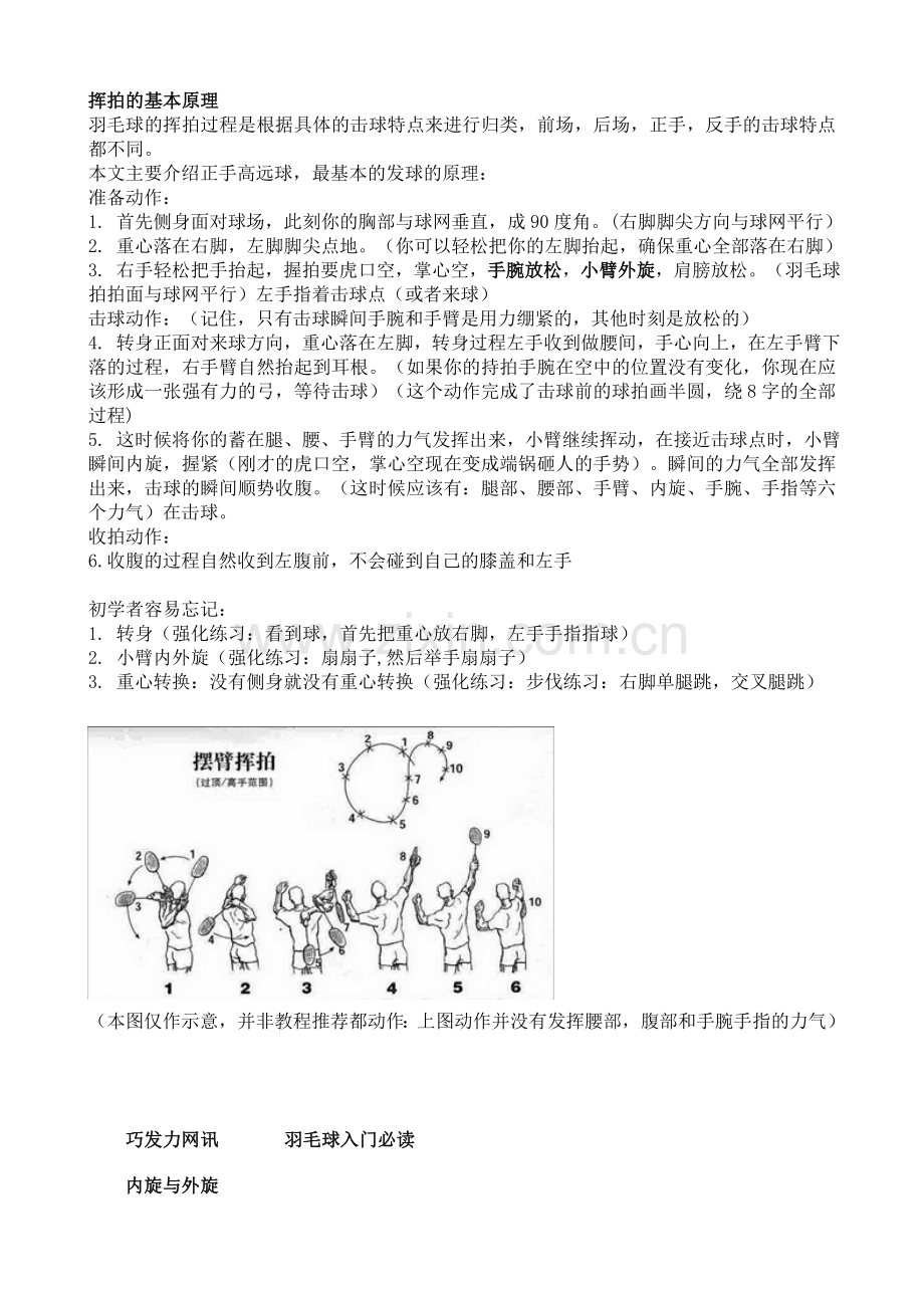 羽毛球挥拍的基本原理.doc_第1页
