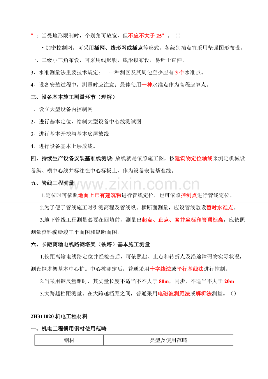 2021年二级建造师机电实务必考知识点汇总.doc_第2页