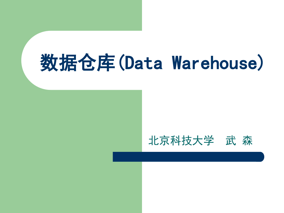 数据仓库(Data Warehouse).ppt_第1页