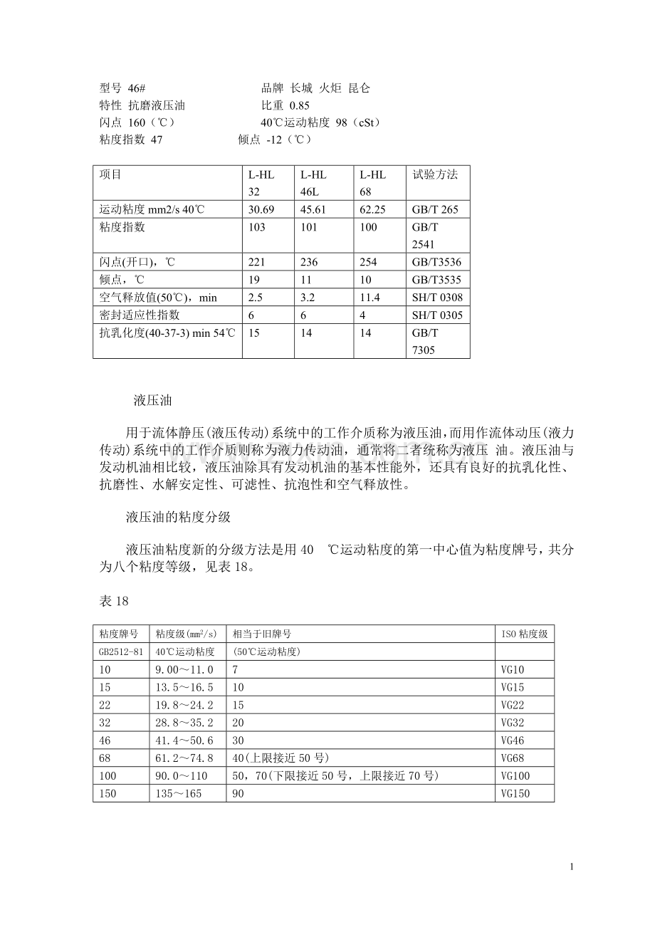 液压油、硅油性能、黏度.doc_第1页
