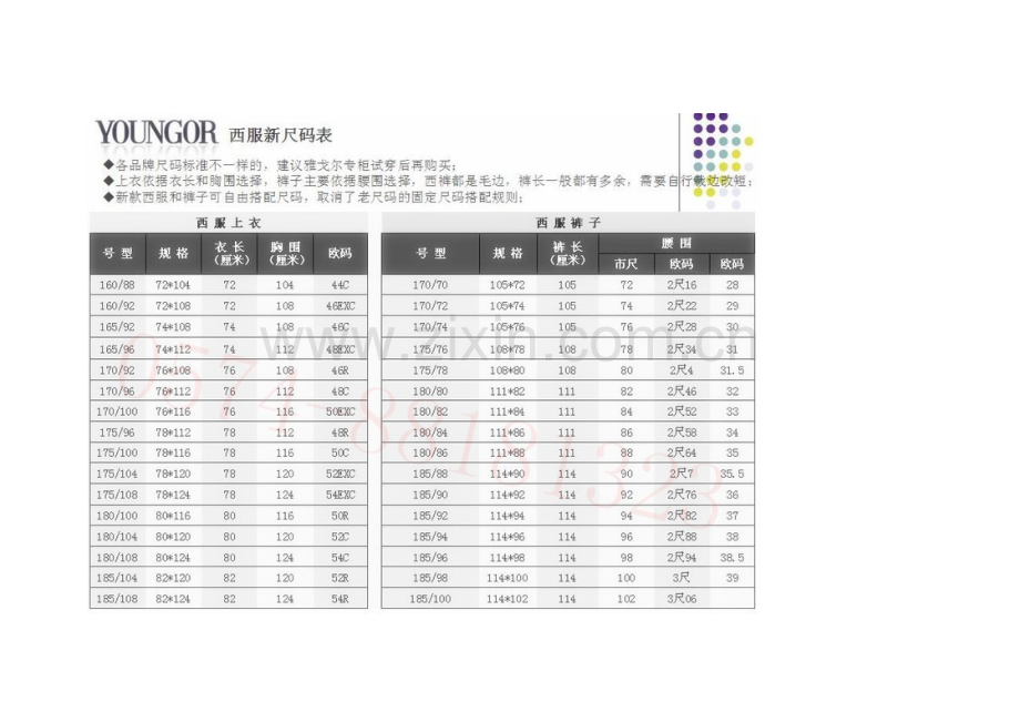 雅戈尔衬衫尺码表.doc_第2页