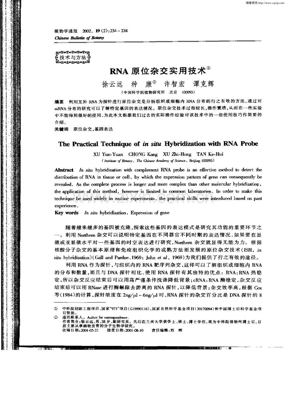 RNA原位杂交实用技术.pdf_第1页