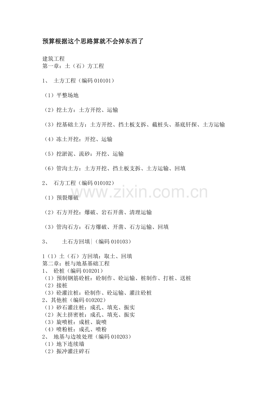 预算根据这个思路算就不会掉东西了.doc_第1页