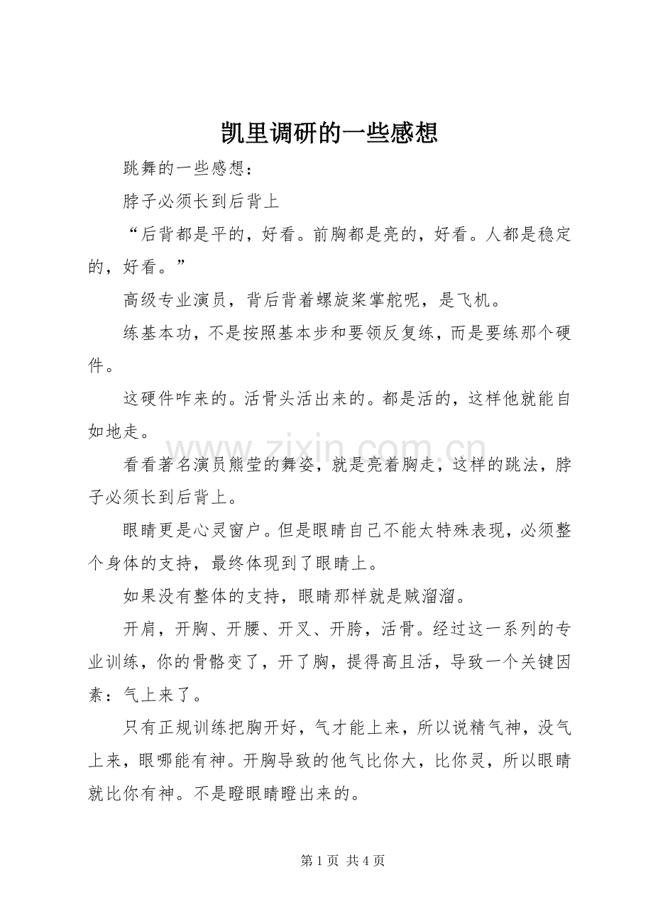 凯里调研的一些感想.docx_第1页