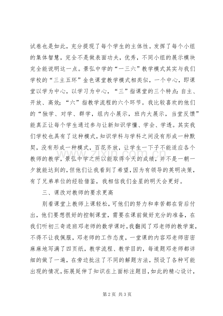 赴XX市景弘中学学习体会心得.docx_第2页