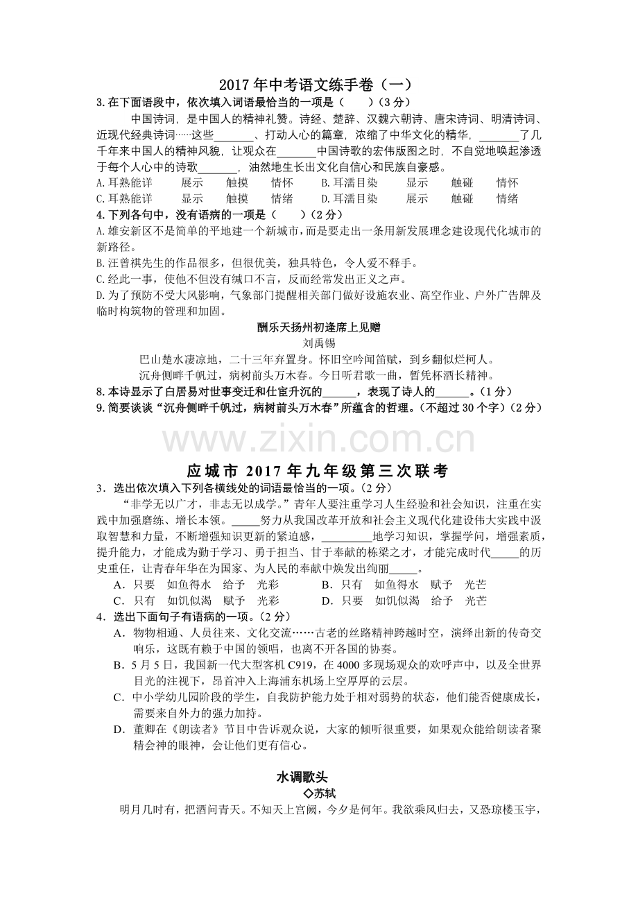 基础、诗词、文言文.doc_第2页