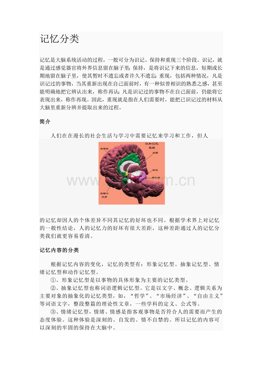 记忆分类.doc_第1页