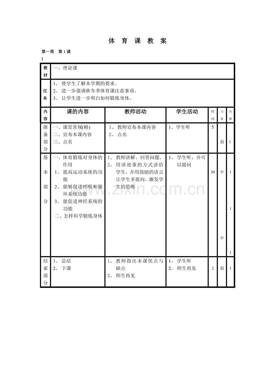 小学五六年级体育全套的教案.doc_第1页