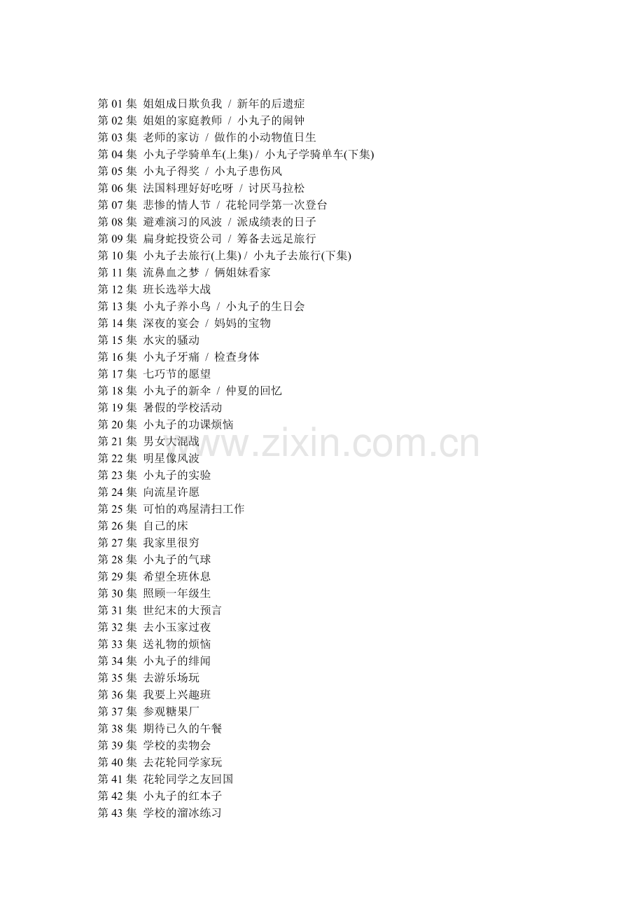 樱桃小丸子剧集目录.doc_第1页
