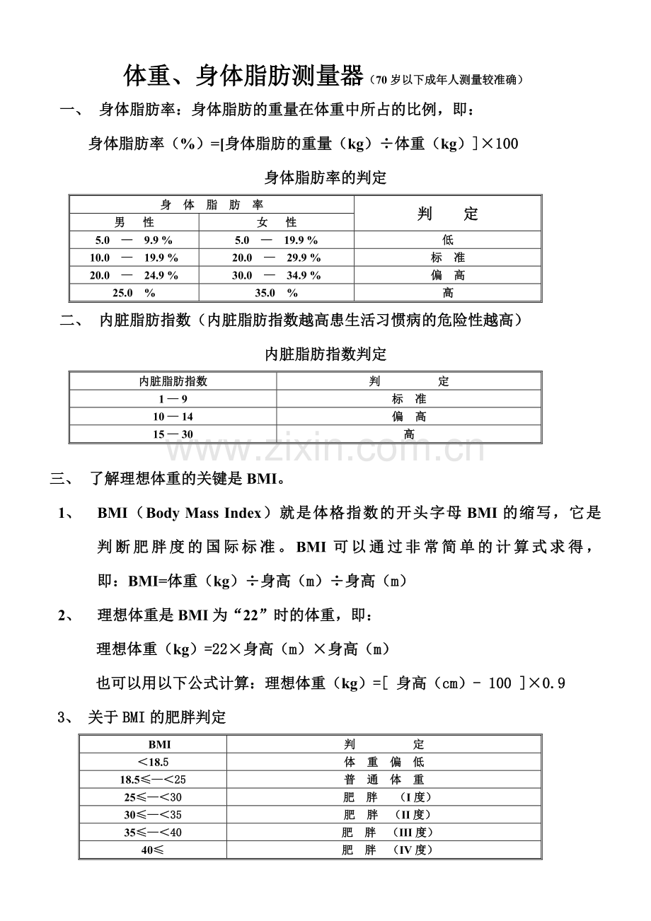 体重、身体脂肪测量器(完整).doc_第1页