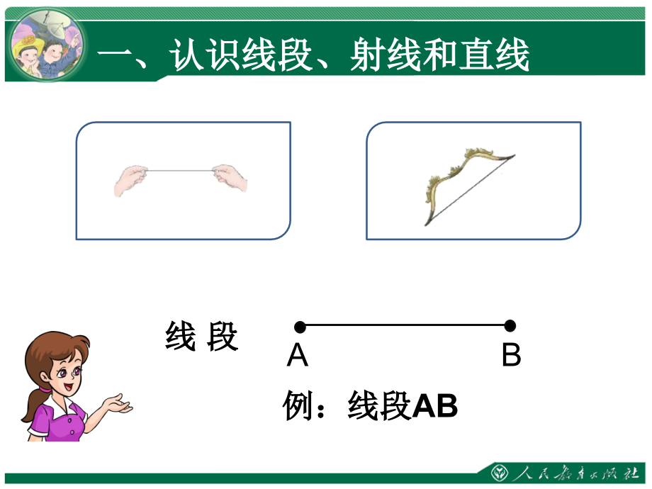 小学人教四年级数学直线、射线.ppt_第2页
