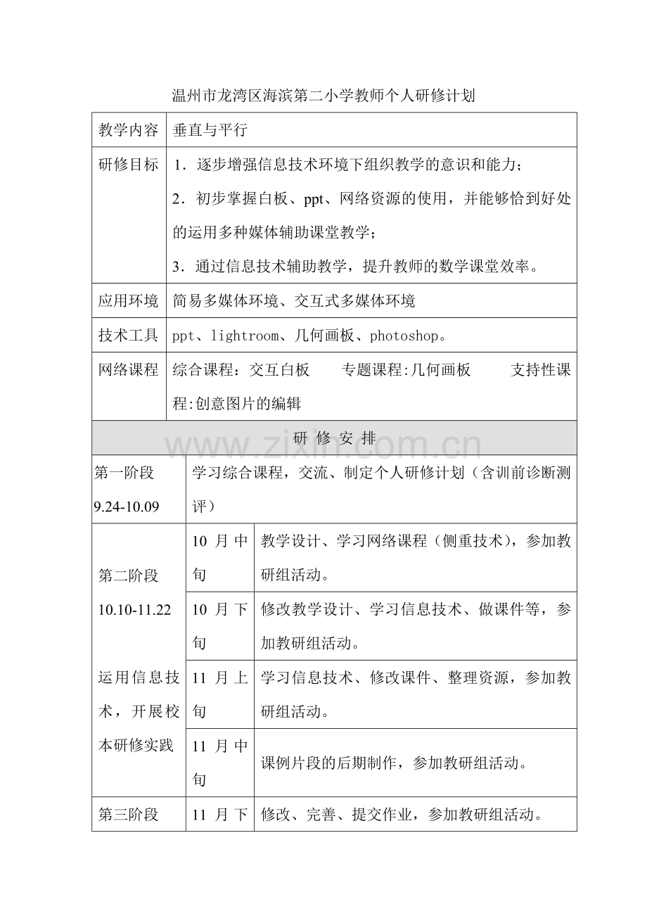 王约纳个人研修计划.doc_第1页
