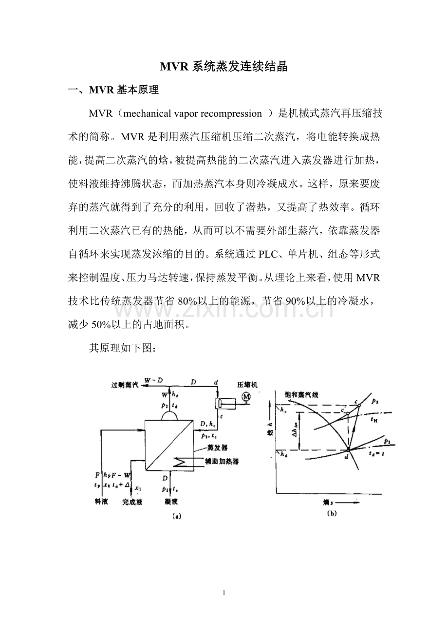 MVR系统蒸发连续结晶.doc_第1页