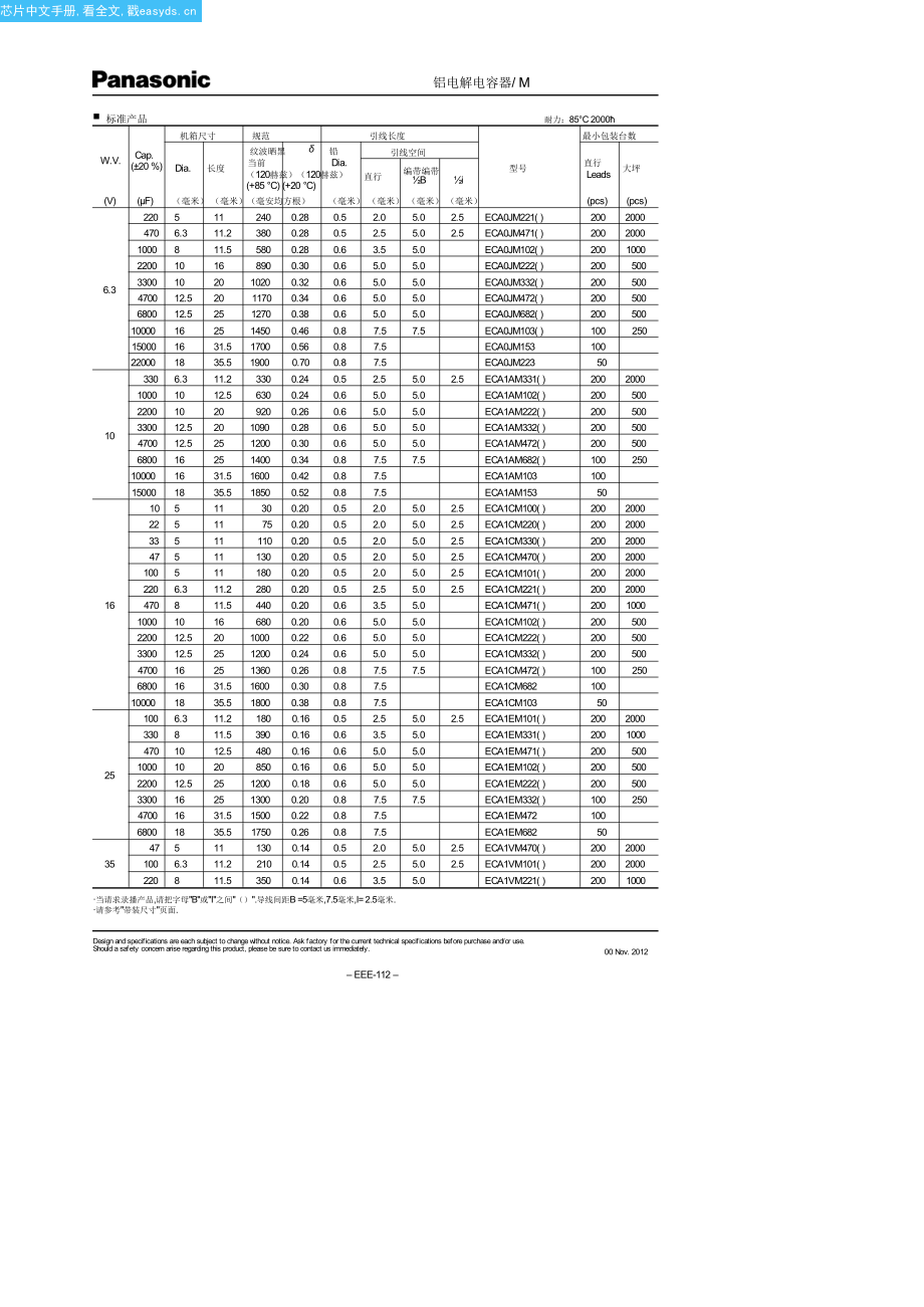 ECA1HM221中文资料(panasonic)中文数据手册「EasyDatasheet - 矽搜」.pdf_第2页