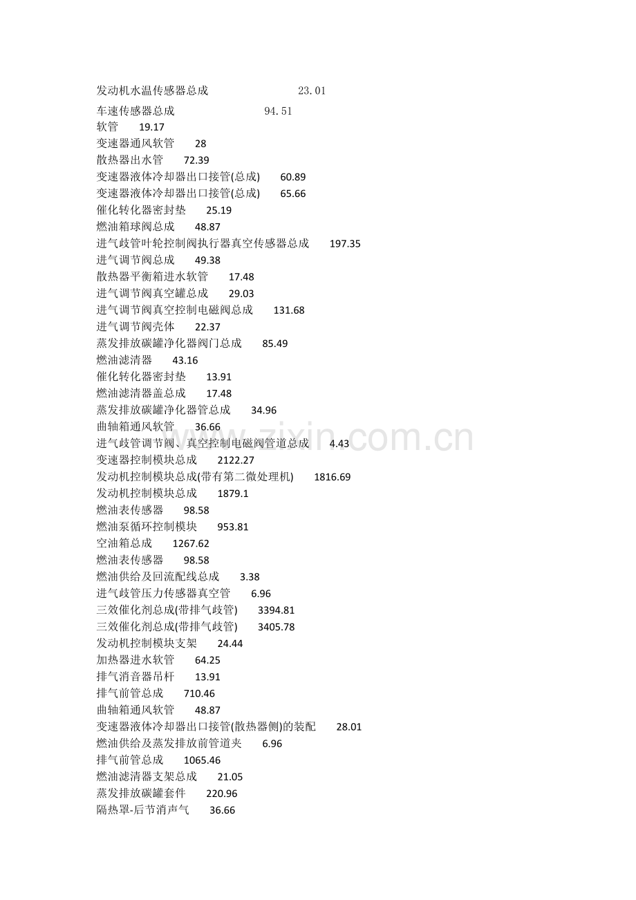 凯越配件价格.doc_第2页