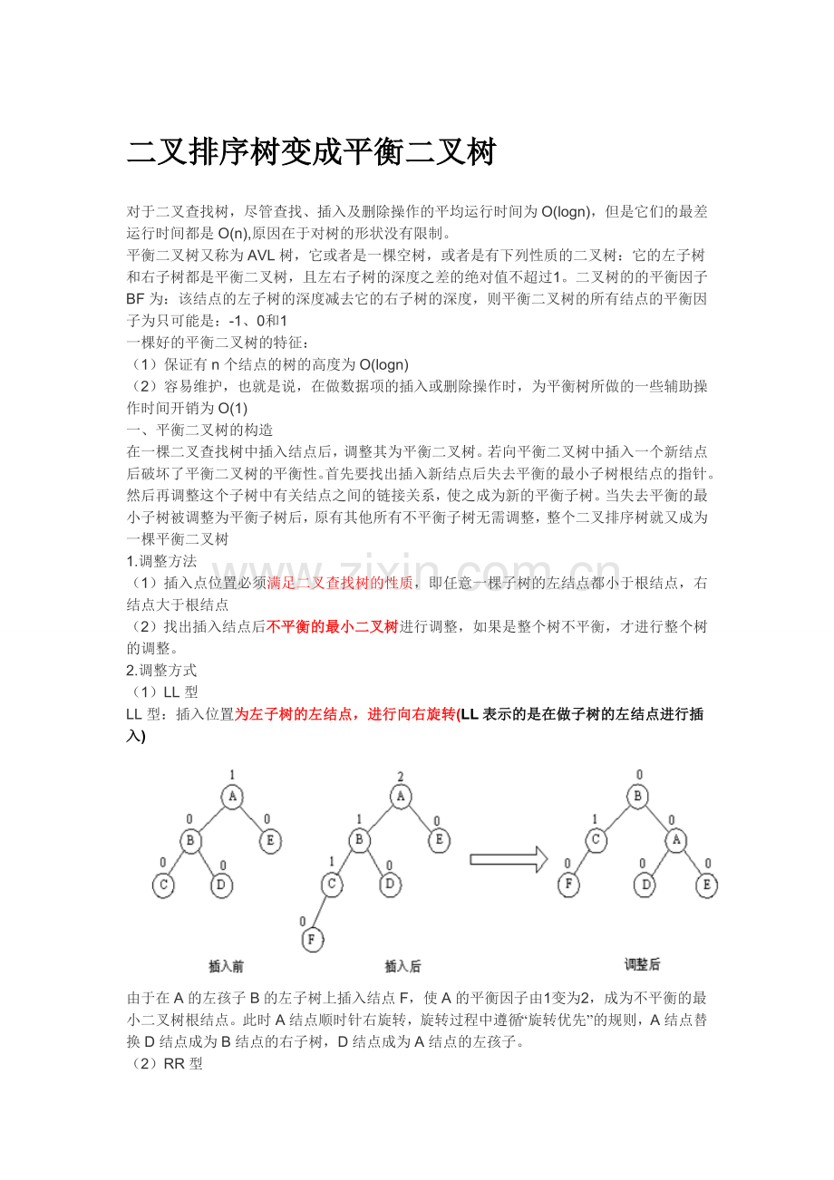平衡二叉树的生成过程.doc_第1页