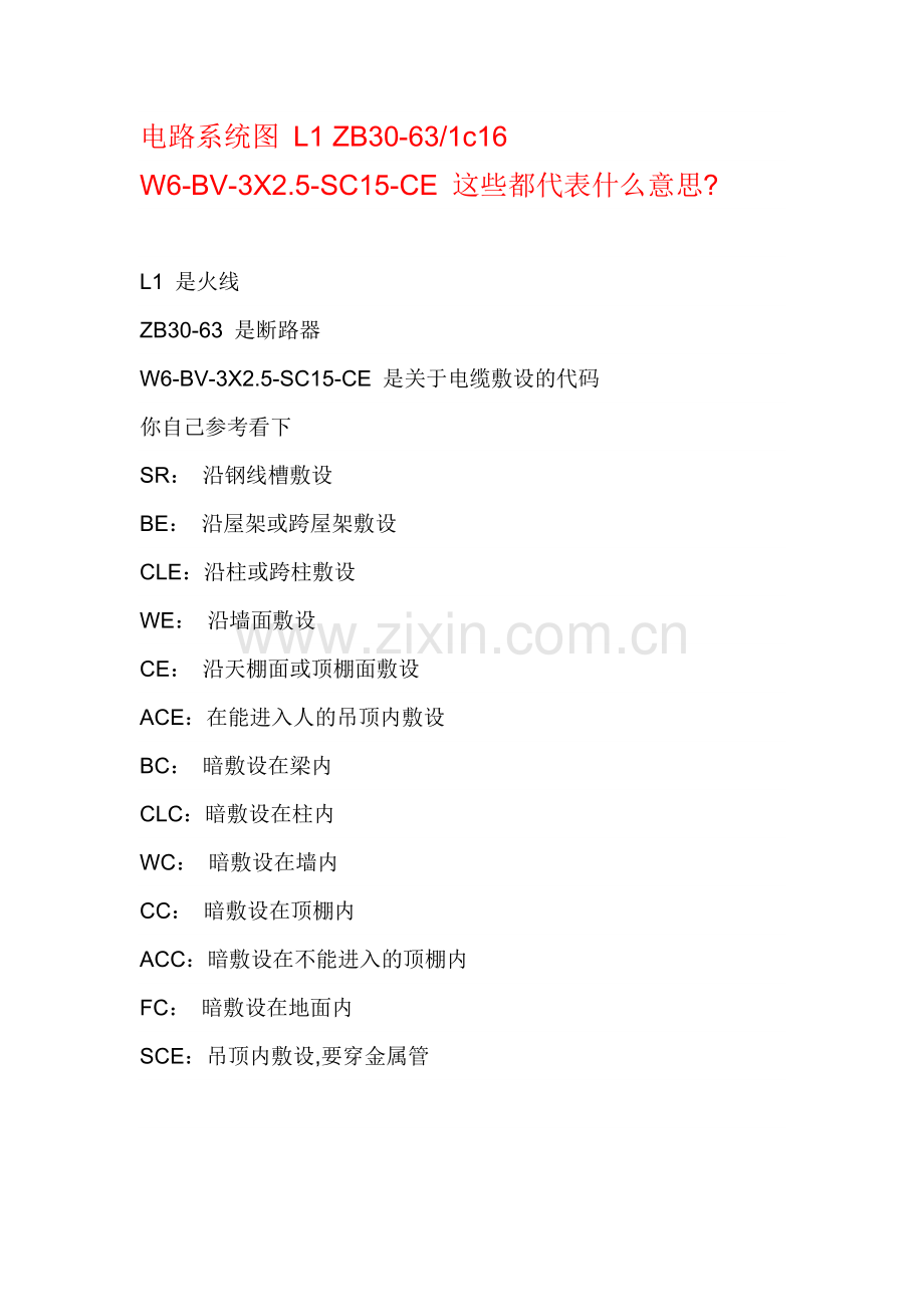 电气图纸中电缆敷设代号.doc_第1页