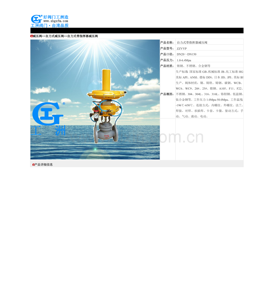 自力式带指挥器减压阀-ZZVYP自力式带指挥器减压阀.doc_第1页