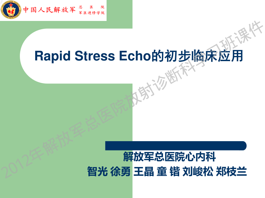智光-Rapid Stress Echo 的临床应用.pdf_第1页
