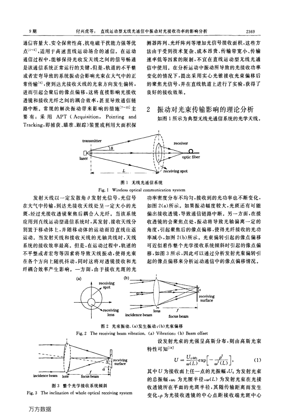 直线运动型无线光通信中振动对光接收功率的影响分析.pdf_第2页