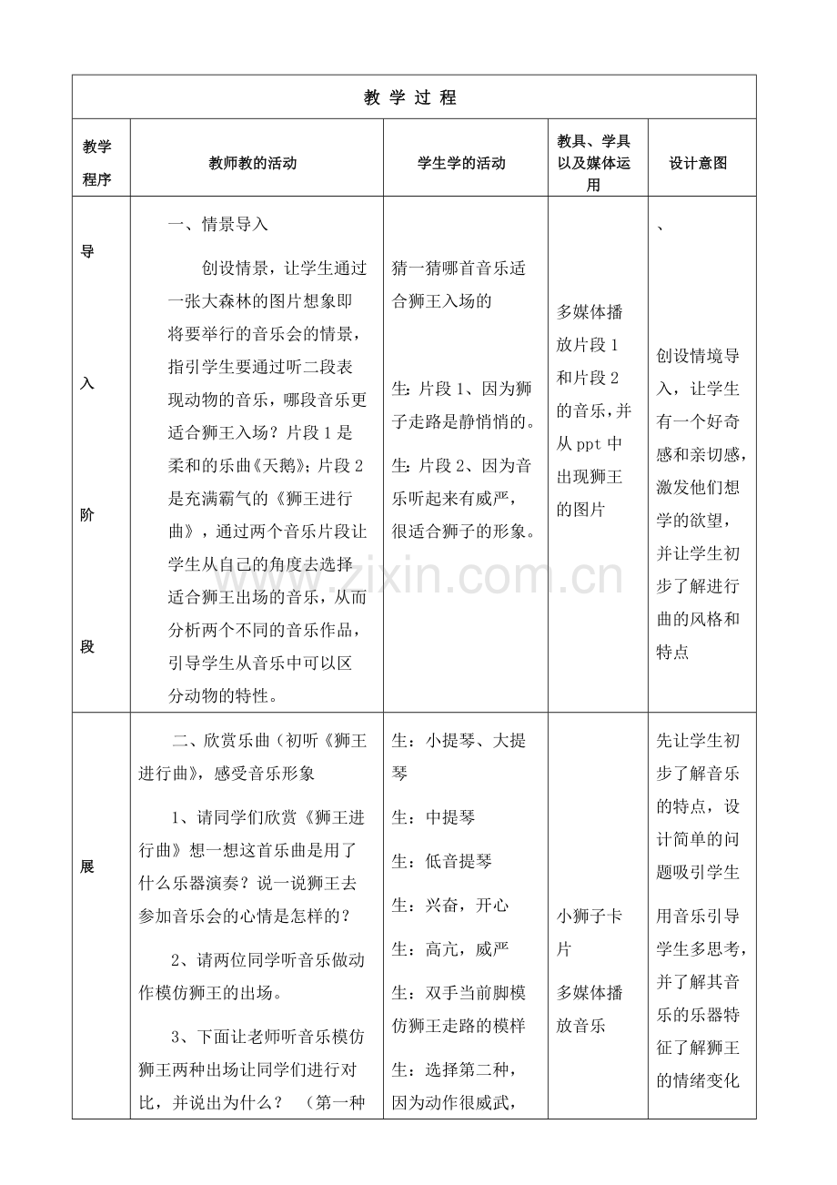 《狮王进行曲》教学设计.doc_第2页