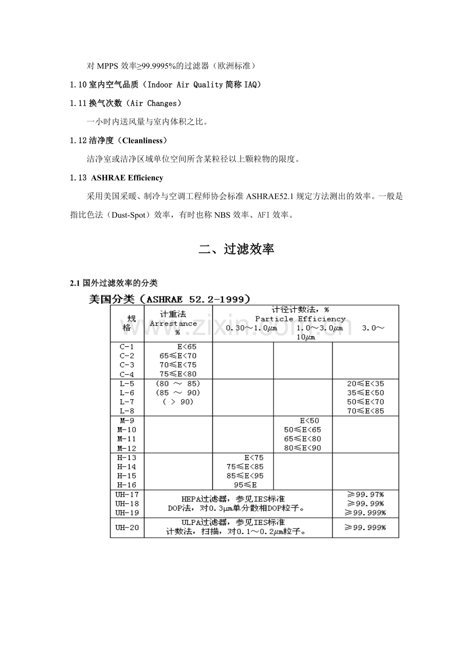 过滤效率和洁净等级.doc_第2页